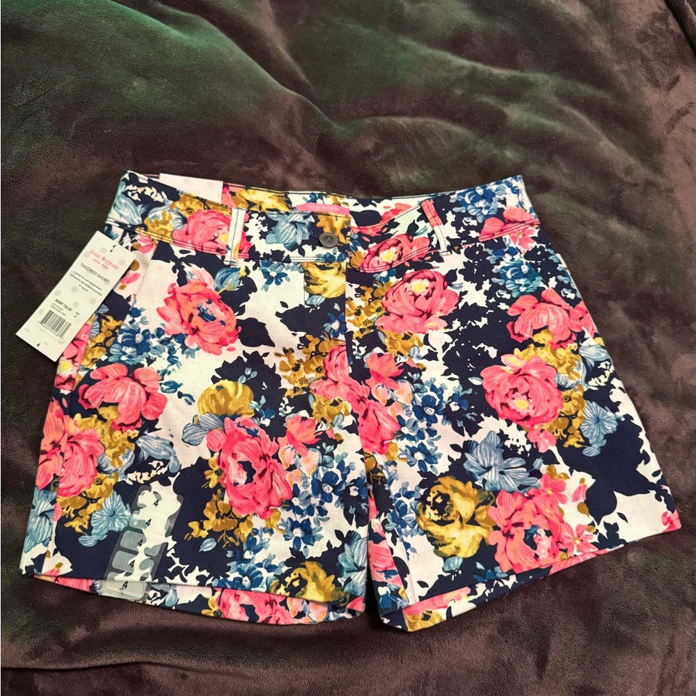 Isaac Mizrahi floral tailored shorts size 4